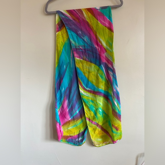 Colorful Abstract Scarf - Picture 3 of 3